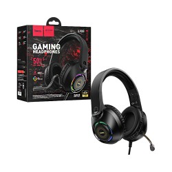 Auscultadores Jagos Hoco W108 Sue com Cabo e Microfone 3,5mm+USB-A 2m Preto Auscultadores Jagos Hoco W108 Sue com Cabo e Microfone 3,5mm+USB-A 2m Preto